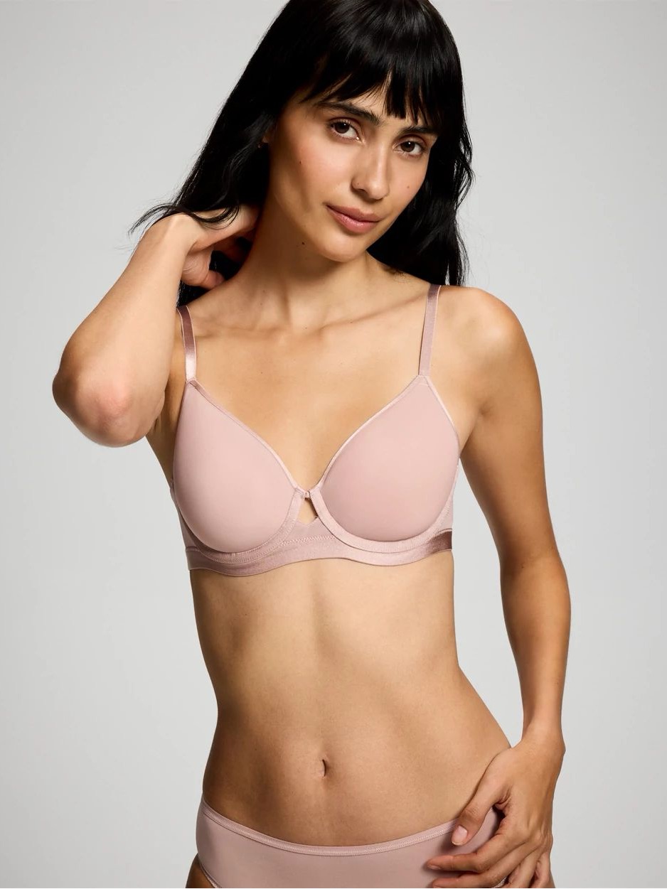Soma Lightly Lined Perfect Coverage Bra Women Size 36g In Adobe Rose Nwot